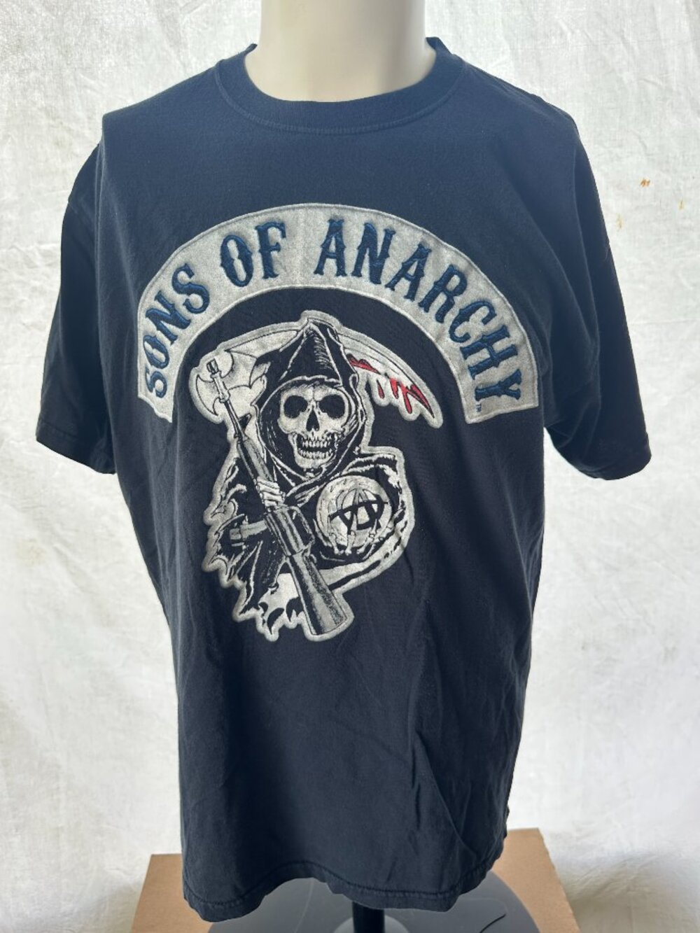 Sons of Anarchy Men's Dark Blue T Shirt Size XL Cotton Jax Teller SAMCRO